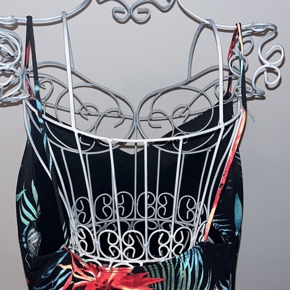 Haute Fox size 1X Tropical Flower Flare Dress - Picture 5 of 8